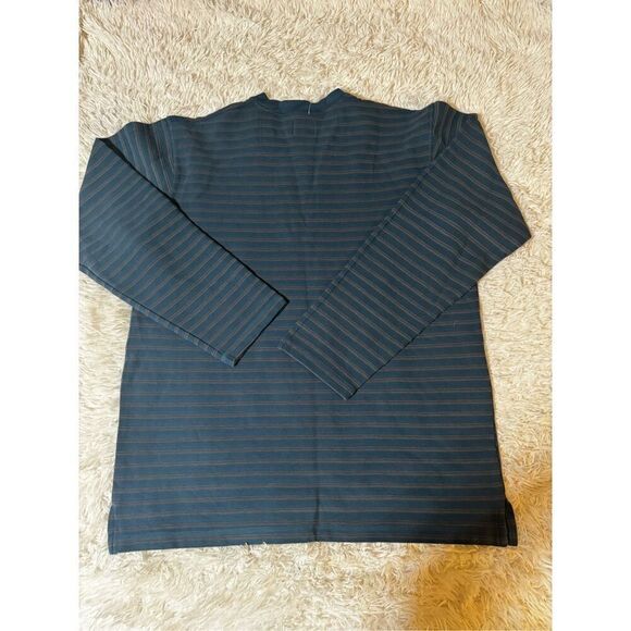 Weekendz off long-sleeve button henley mallard t-shirt L - Picture 2 of 5